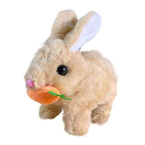 BESTSKY Realistic Easter Bunny Plushie,Interactive Stuffed Animal,Infant Toy & Baby Gift for Kids