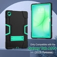 thumbnail image 2 of Dteck for Samsung Galaxy Tab A11 Case 8.7 Inch 2025 Model (SM-X133/X135/X135F),Heavy Duty Shockproof Hybrid Three Layer Protective Cover with Kickstand for Samsung A11 Tablet,Black Mint, 2 of 2