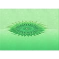 thumbnail image 1 of Ahgly Company Machine Washable Indoor Rectangle Transitional Jade Green Area Rugs, 2' x 5', 1 of 7