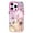 Art Sketch Flowers, variant on NLEACase for iPhone 13/14 Case,Beautiful Impact Protection Green Pond black Cat Phone Case, Pink