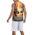 thumbnail image 2 of Honeii Colorful Wave Dragon Head print basktball shirt for men and women, Unisex basketball jersey for Theme party-XX-Large, 2 of 6