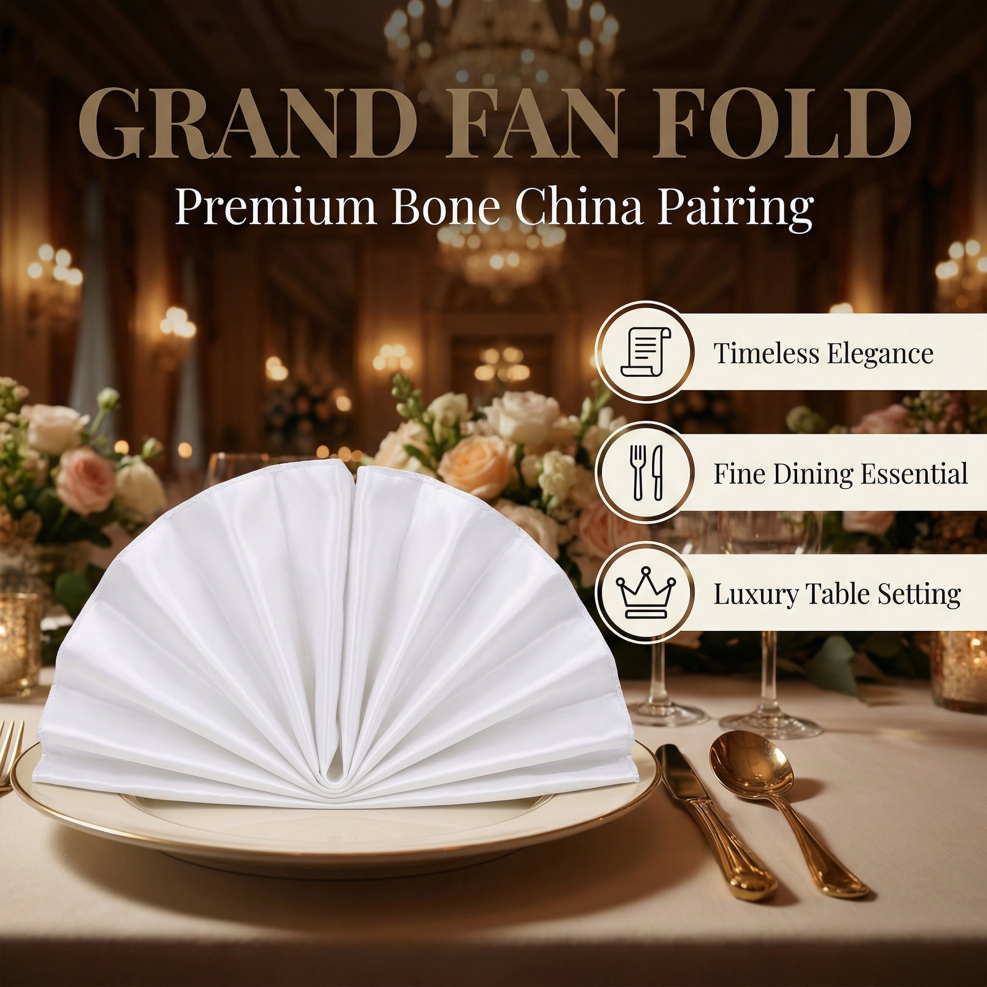 Unique Bargains 12Pcs Reusable Table Dinner Napkins White 12x12inch