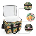 thumbnail image 6 of FORMRS Insulated Cooler Bag 24 Cans Capacity Soft Leakproof Lunch Box with Side Pockets, Pink Oranges, 6 of 7