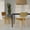 Camel/Oak, variant on Jaguar Vintage Dark Brown Curved Back Wood Dining Chair with Faux Leather Seat