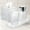 Clear, variant on Decozen Bathroom Accessories Set of 4 Includes Soap Lotion Dispenser, Tumbler, Tissue Box, and Tray - Clear