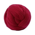 thumbnail image 2 of Hilo grueso y grueso, hilo para tejer a brazo, lavable, suave y grueso, para bricolaje rojo, 2 of 8