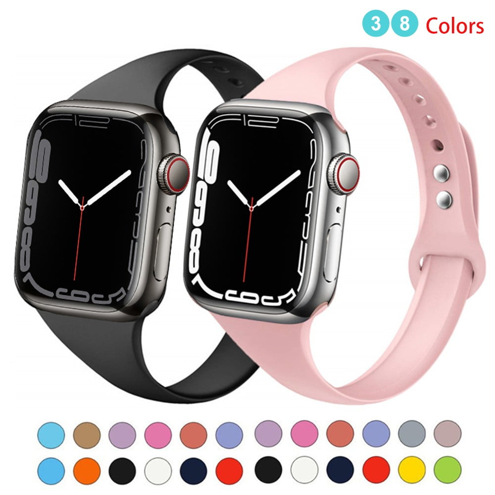 Slim Silicone Band for Apple Watch Bands 41 mm 45mm Pakistan Ubuy