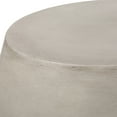 thumbnail image 6 of Noble House Edmonton Outdoor Convex Concrete Stone Side Table in Light Gray, 6 of 8