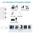 thumbnail image 2 of Adaptador USB C a micrófono y auriculares de 3,5 mm con puerto de carga, 2 of 7