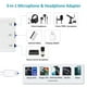 thumbnail image 2 of Adaptador USB C a micrófono y auriculares de 3,5 mm con puerto de carga, 2 of 7