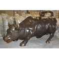 thumbnail image 4 of Nifao Wall Street Bull - Giant Bronze Statue – Garden Outdoor Decor Sculpture, 30"L x 82"W x 47"H, 4 of 10