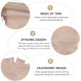 thumbnail image 4 of EXCEART Gants à Support Ajustable Manche de Main Gant pour Canal Carpien Arthrite pour Hommes Femmes Taille P Mitaines Sans Doigts Kaki, 4 of 8