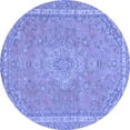 thumbnail image 1 of Ahgly Company Indoor Round Abstract Blue Modern Area Rugs, 8' Round, 1 of 4