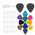 thumbnail image 1 of Picks Juego de 10 púas de guitarra y 10 pegatinas antideslizantes y 2 uds. De soporte adhesivo de EVA, púas de celuloide, cintas antideslizantes, agarre de púas Abody Picks, 1 of 6