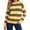 Yellow, variant on Zeijnsda Womens Winter Sweaters Thicken Warm Striped Sweaters Crew Neck Knit Pullover Sweaters for Women
