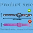 thumbnail image 3 of YUNOVA AirTag Bracelet for Kids, Comfort-Fit Adjustable Wristband with Cute Cartoon Designs - Waterproof Soft Silicone Cover for Apple AirTag, Anti-Lost Holder, 3 of 7