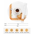 thumbnail image 6 of 15 Inch Round Placemats Set of 6, Fall Non Slip Heat Insulation PP Table Mats, Orange Pumpkin Thanksgiving Autumn Stripe Leaf Washable Place Mats for Kitchen Dining Party Table Decor, 6 of 7