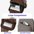 thumbnail image 2 of Sling Bag for Men & Women Canvas Crossbody Bag Outdoor Travel Hiking Backpack, 2 of 7