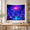 thumbnail image 5 of Glowing Lotus Tree in Cosmic Night Sky, Dreamy Fantasy Wall Art for Space Enthusiasts, Mystical Spiritual Decor, Housewarming Gift Tapestry Wall Hanging for Living Room and Bedroom, 5 of 7