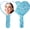 Blue, variant on Large Rhinestone Handheld Mirror Heart Bling Glitter Cosmetic Dazzling Portable Hand Mirrors with Handle for Women Wedding Silver White