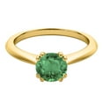 thumbnail image 3 of Mauli Jewels Engagement Rings for Women 0.90 Carat Emerald Engagement Ring 4 prong 10k Yellow Gold, 3 of 8
