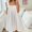 White, variant on Taqqpue Womens Summer Sleeveless Mini Dress Casual Solid Color Tie Shoulder Square Neck High Waist Beach Tank Dress Swing A Line Short Sundresses
