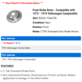 thumbnail image 2 of Front Brake Rotor - Compatible with 1972 - 1974 Volkswagen Campmobile - Centric, 2 of 2