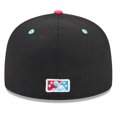 thumbnail image 4 of Men's New Era Black Jacksonville Jumbo Shrimp Authentic Collection Alternate Logo 59FIFTY Fitted Hat, 4 of 5