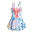 thumbnail image 4 of Uourmeti Cartoon Axolotl Galaxy Skirted One Piece Swimsuit - Quick Dry, Stretchy Swim Dress for Girls, Perfect for Beach & Pool Vacations, 4 of 8