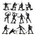thumbnail image 3 of TimMee Plastic Army Men - Figuras de soldados de juguete negras de 48 piezas - Fabricado en EE. UU., 3 of 5