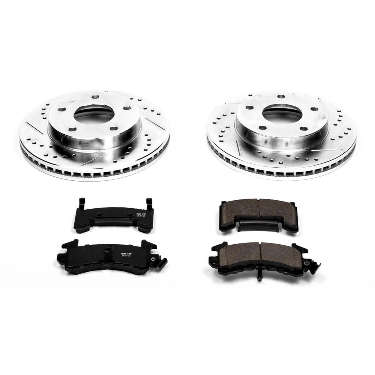 PowerStop Front/Rear Z23 Evolution Sport Carbon-Fiber Ceramic Brake Pad and Drilled & Slotted Rotor Kit Fits: BUICK CHEVROLET GMC OLDSMOBILE Select Models K3003