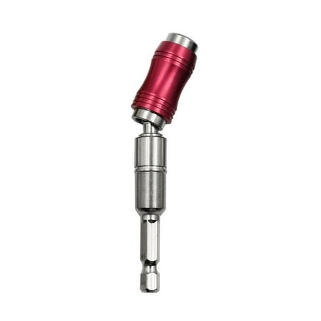 

BAMILL 1/4 Hex Shank Pivoting Magnetic Screw Drill Tip Quick Change Locking Bit Holder