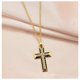 thumbnail image 3 of Cadenas Religiosos SacredDiamon01 4Pzas Plata Collar Cruz Dije 4x2.5cm Metal., 3 of 5
