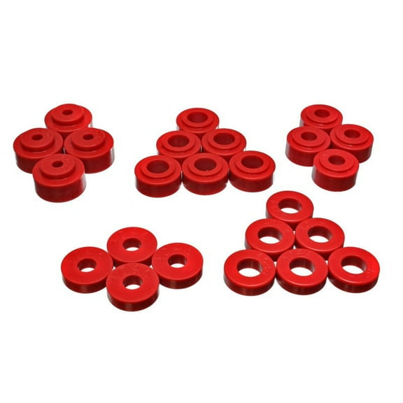 Energy Suspension Gm Body Mount Set - Red Fits select: 1968,1969-1973 CHEVROLET EL CAMINO