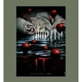 thumbnail image 6 of It Chapter 2 Pennywise Beckons Fan Poster Adult Olive Long Sleeve Hoodie-Small, 6 of 7