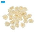 thumbnail image 3 of Unique Bargains Mini Satin Ribbon Roses Tiny Fabric Flowers Embellishments Rosettes Applique Beige 30 Pcs, 3 of 5