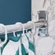 thumbnail image 5 of PrettyHome Barra de cortina de ducha esquinera para bañera en forma de L, espacio grande, 28 "x 68", acabado cromado, 5 of 5