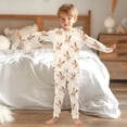 thumbnail image 6 of Leopard Eye Rabbit Pattern Cotton Pajamas 2 Piece Set Sleepwear Soft and Comfortable Homewear Nightwear, 6 of 7