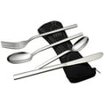 thumbnail image 1 of 4-Piece Travel Utensil Flatware Set Camping Cutlery Set of 1, 1 of 7