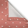 thumbnail image 5 of Ambesonne Coral Grommet Curtain, Stars Outer, 50" x 108", Coral White, 5 of 6
