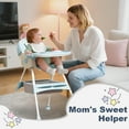 thumbnail image 5 of MINGYI 4-in-1 Baby High Chair for Infants & Toddlers (0-4 Years) - Adjustable, with Wheels,5-point safety belt,  Green, 5 of 8