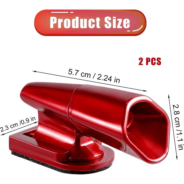 Dispositivos de advertencia de ciervos, silbato autoadhesivo de advertencia de vida silvestre, silbatos ultrasónicos para ciervos para automóviles, camiones, motocicletas, vehículos (2 piezas, rojo) ZefeiWu 8390615015226