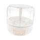 thumbnail image 5 of Contenedor de almacenamiento de alimentos giratorio de 360 degree, dispensador de arroz con 6 compartimentos, ideal para dulces, granos, arroz y frijoles. Blanco, 5 of 9
