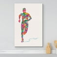 thumbnail image 2 of wall26 Canvas Print Wall Art Rainbow Explosion Paint Stroke Runner Sports Athletes Digital Art Modern Art Rustic Scenic Urban Exercise Colorful for Living Room, Bedroom, Office - 24"x36", 2 of 5