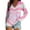 Hot Pink-A, variant on Valentines Shirts for Women Tie Dye Heart T Shirt Casual Loose Valentine's Tee Shirt Long Sleeve V Neck Tops