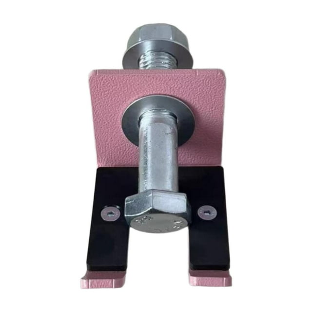 Almencla Support de Barre pour Squat Rack Robuste pour Trou de 18 mm Garage Gym Barre Cintre Rose
