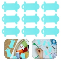 Hemoton Sky-blue Plastic Yarn Organizer for Home Use 100pcs Bobbin Board Holder for Knitting and Thread