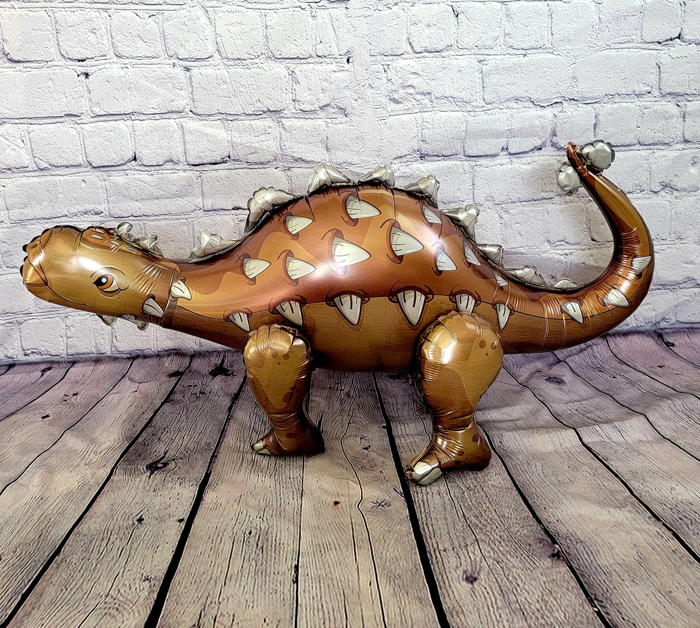 Dinosaur Party Supplies - 6 pcs Premium 3D JUMBO Foil Dinosaurs Mylar Balloons for Birthday Celebration - Colorful Dino Balloons