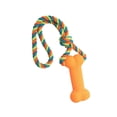 thumbnail image 5 of Dog Rope Chew Toy Squeaky Rope Dog Toy Cleaning for Small Medium Large Dogs Orange, 5 of 8