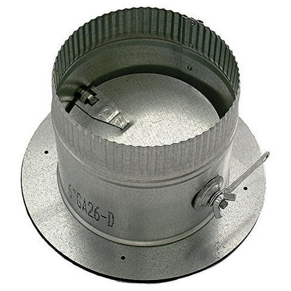 7" Round Take-Off Collar w/Damper, 26 ga.